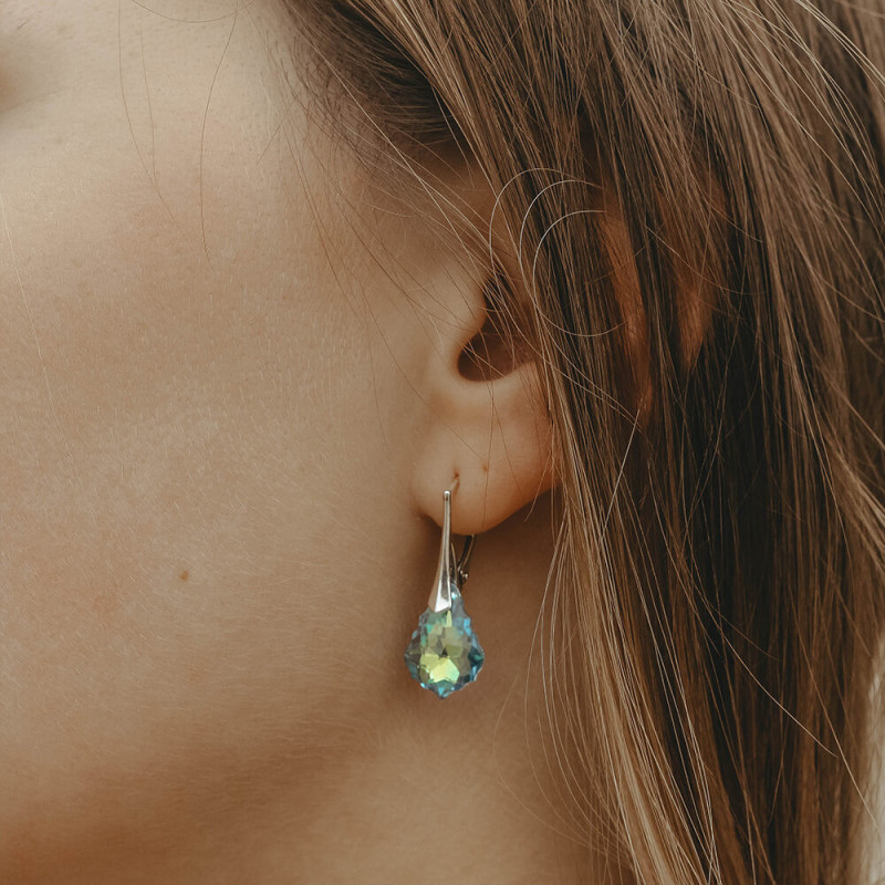 Earrings Baroque, Aquamarine AB