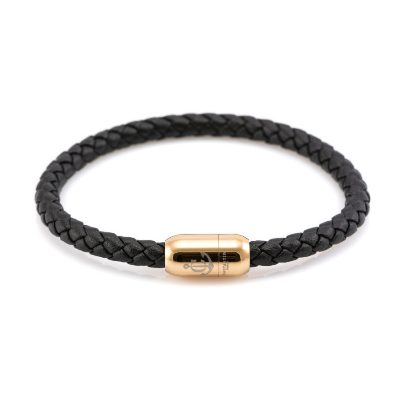 Magnetic leather bracelet JACK TAR CNJ # 10043 - 20 cm