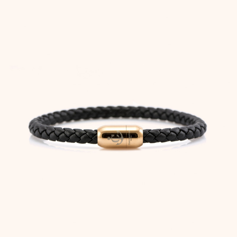 Magnetic leather bracelet JACK TAR CNJ # 10043 - 20 cm