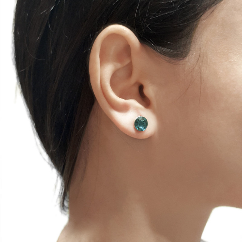 Earrings Xirius, Opal Rose, 6 mm