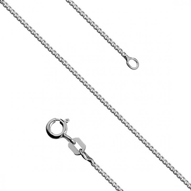Silver chain, 45 cm, Ø10