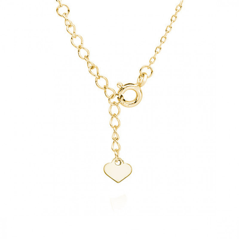 Gold-plated silver necklace,  Dog/cat paw