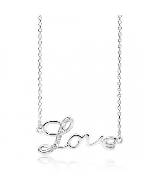 Silver necklace, Love
