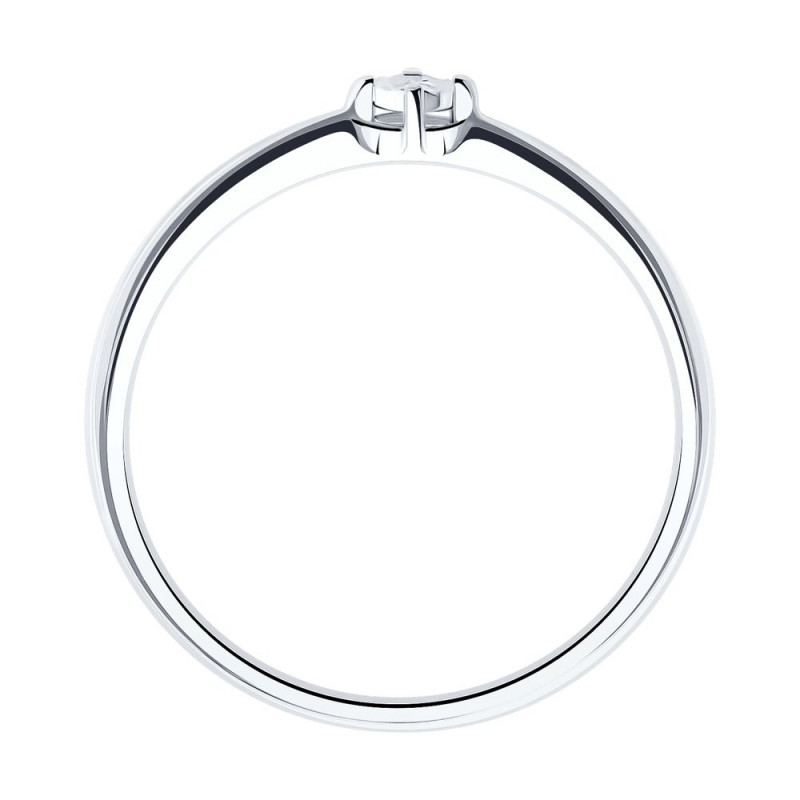 Серебряное кольцо SOKOLOV с бриллиантом