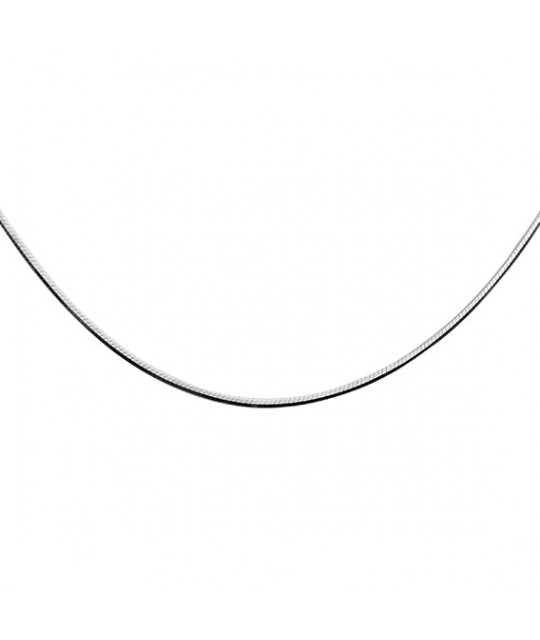 Silver chain, 8 sides Snake, 40сm, Ø15