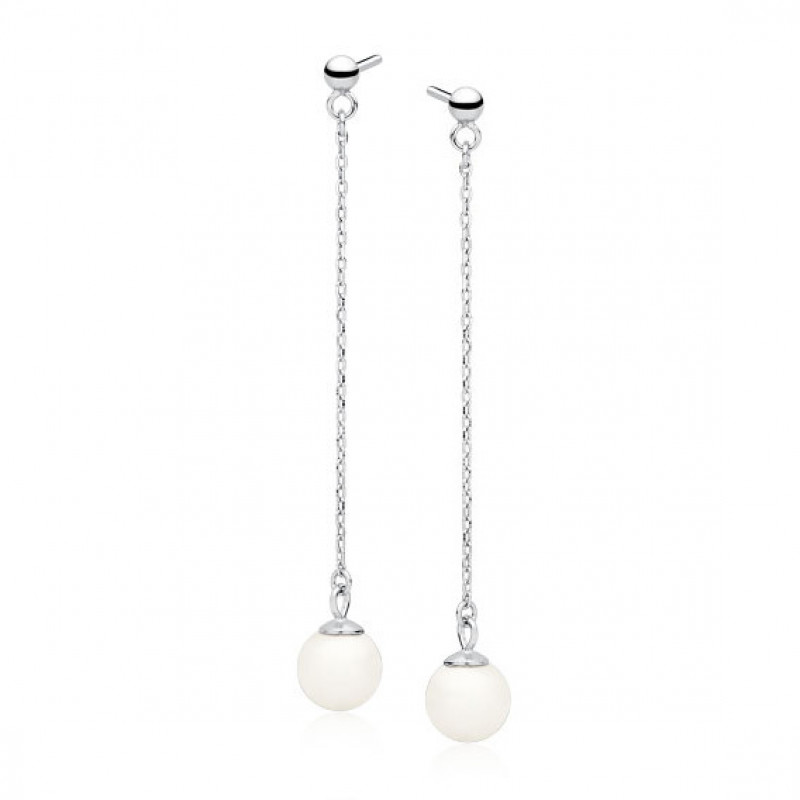 Silver earrings SENTIELL, Pearl