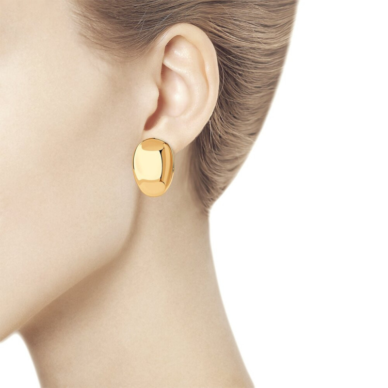 Earrings made of gilded silver SOKOLOV.