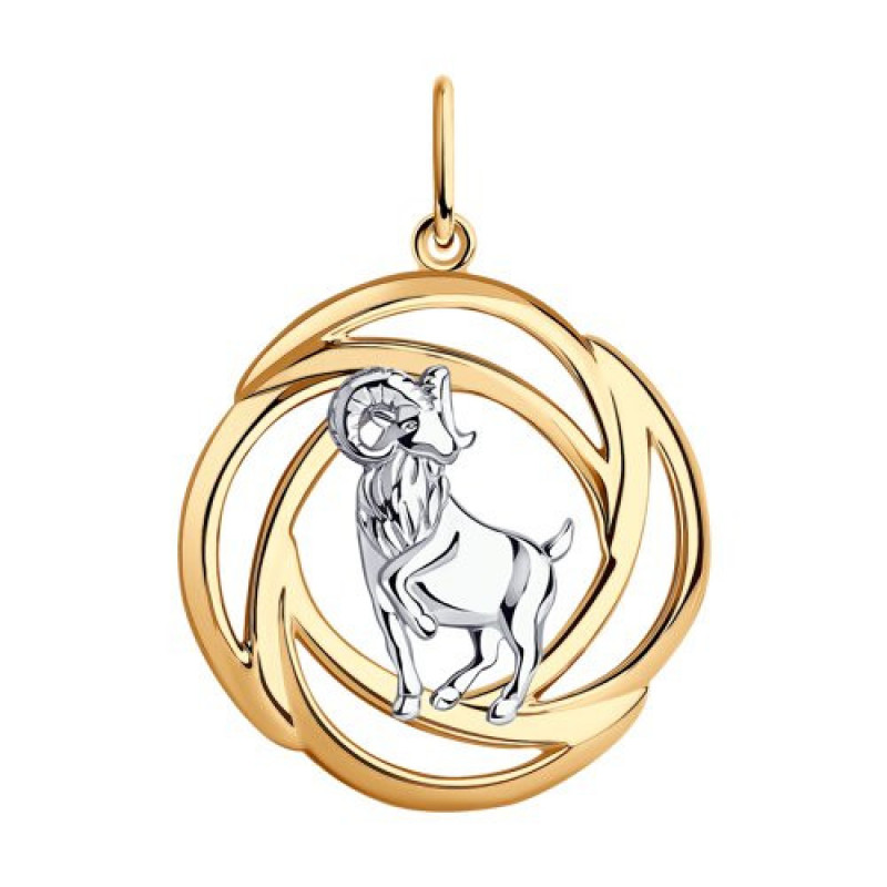 Silver pendant SOKOLOV, Zodiac sign: Aries