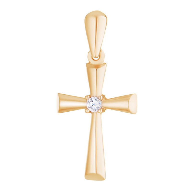 Auksuotas sidabro Kryžius ALFA-KARAT