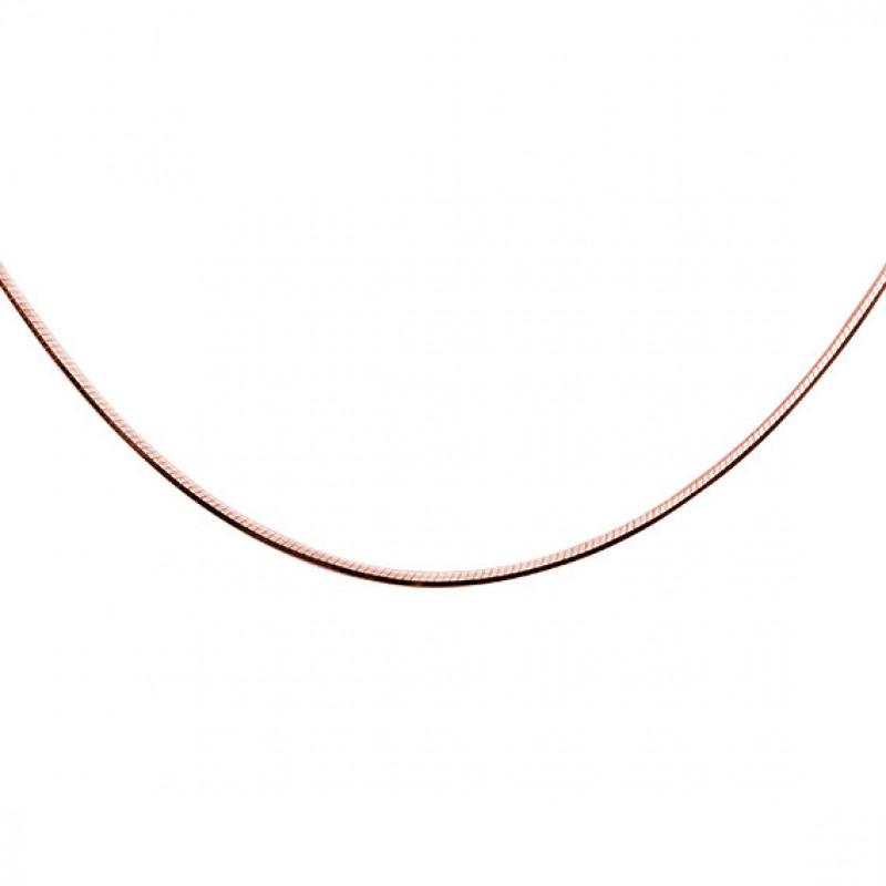 Gold-plated silver chain SENTIELL, 8 sides Snake, 38 cm, Ø 20