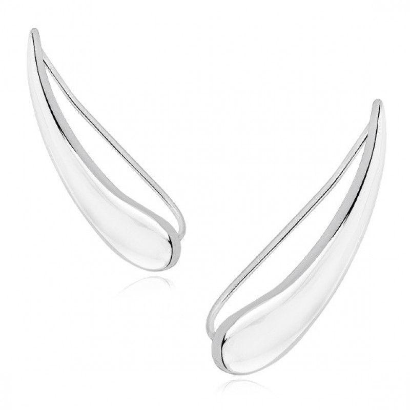 Silver cuff SENTIELL earrings