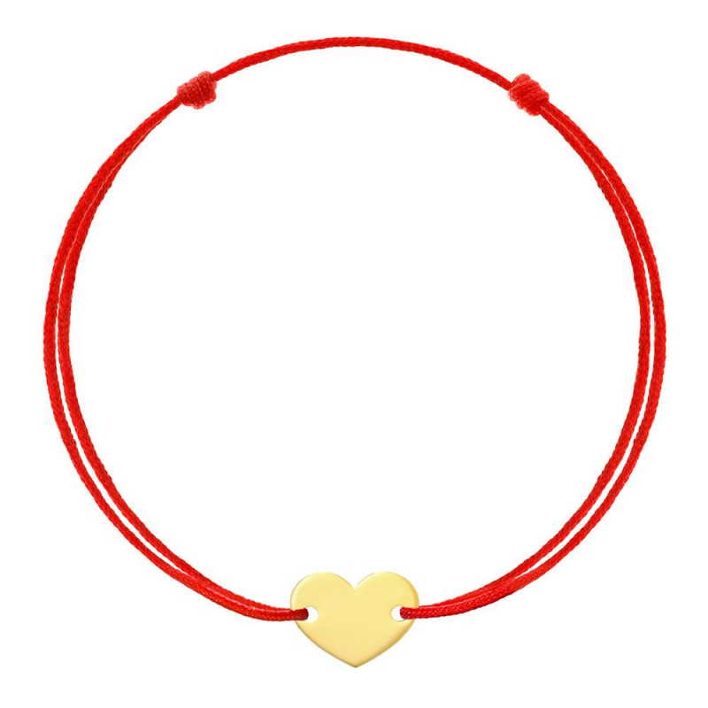 Kabbalah Bracelet Heart, Kuld 8K