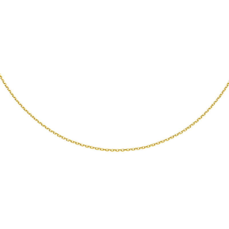 Gold-plated silver anchor chain, 42-45 cm Ø 30