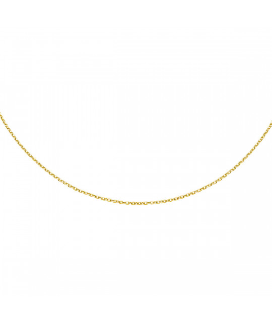 Gold-plated silver anchor chain, 42-45 cm Ø 30