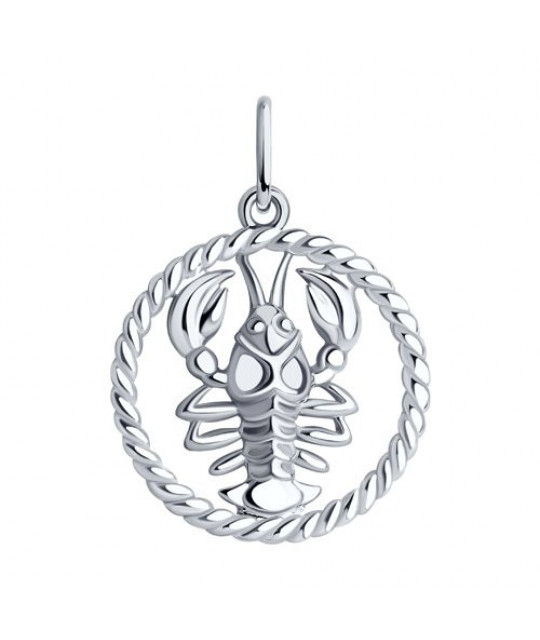 Silver pendant SOKOLOV, Zodiac sign: Cancer