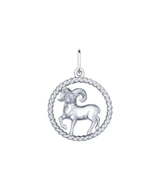 Silver pendant SOKOLOV, Zodiac sign: Capricorn