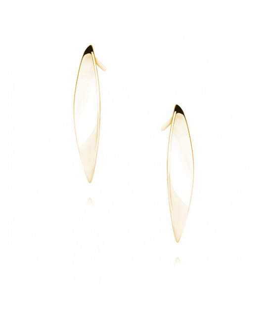 Gold-plated silver earrings SENTIELL