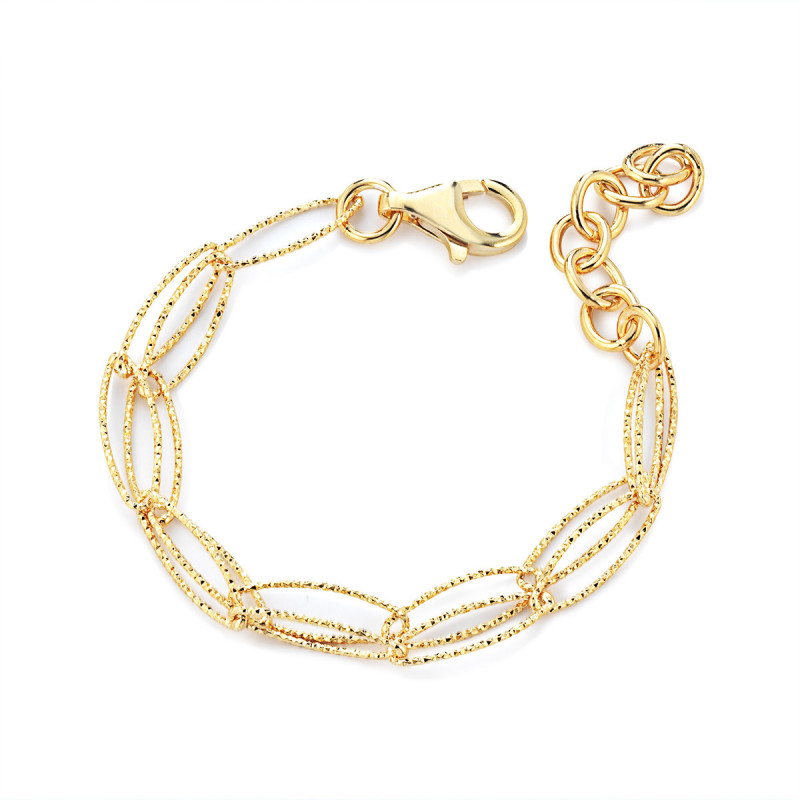 Gold-plated silver bracelet Marcello Pane