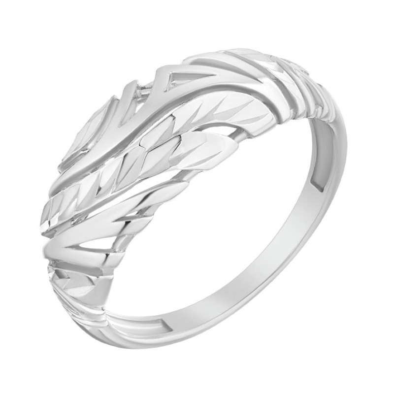 Серебряное кольцо с фианитами ALFA-KARAT