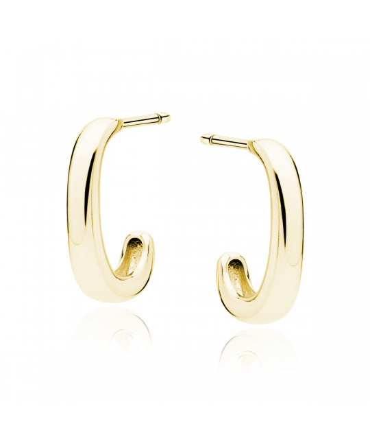 Gold-plated silver earrings